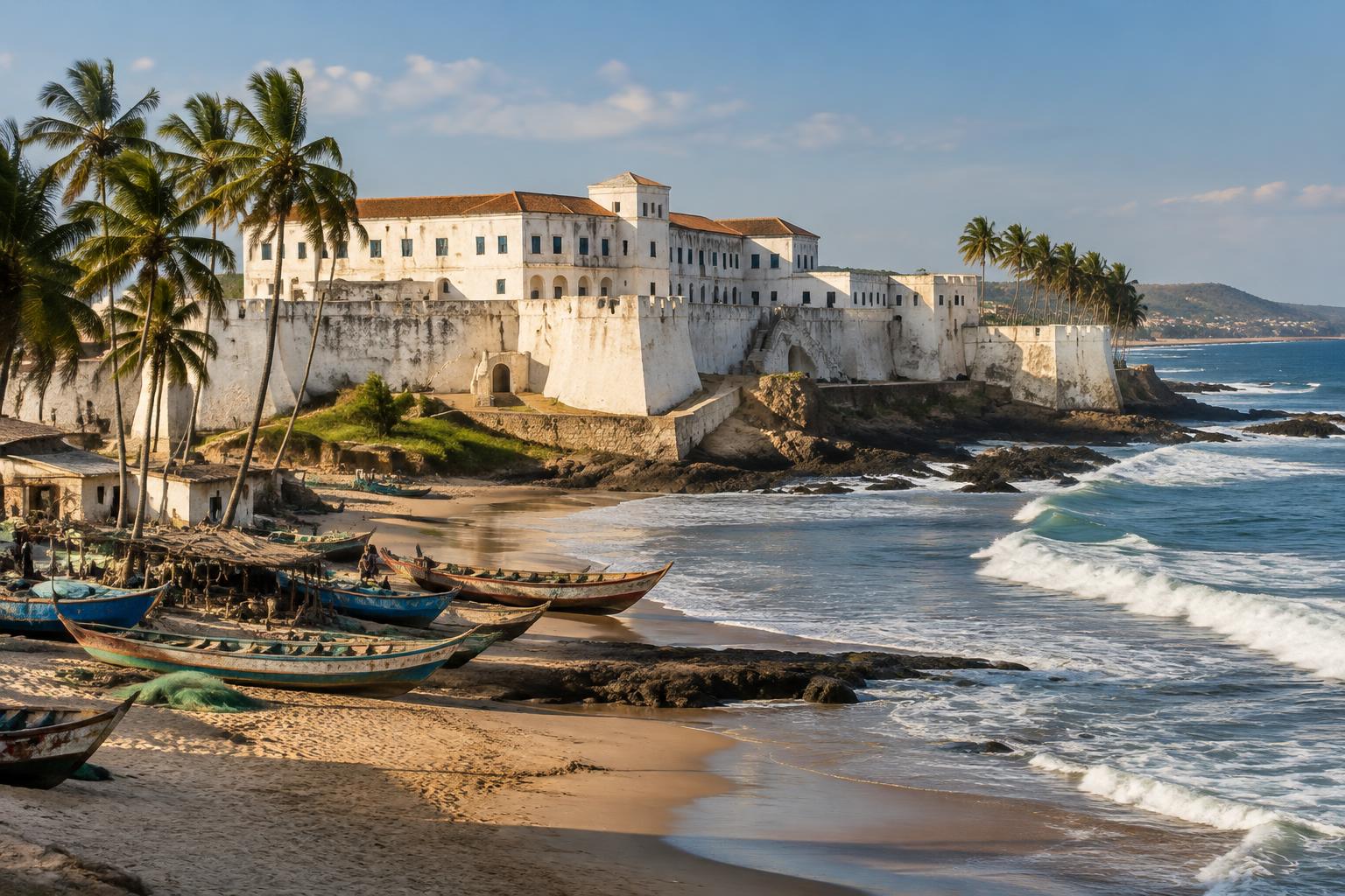 Ghana’s historic Cape Coast and Atlantic coastline